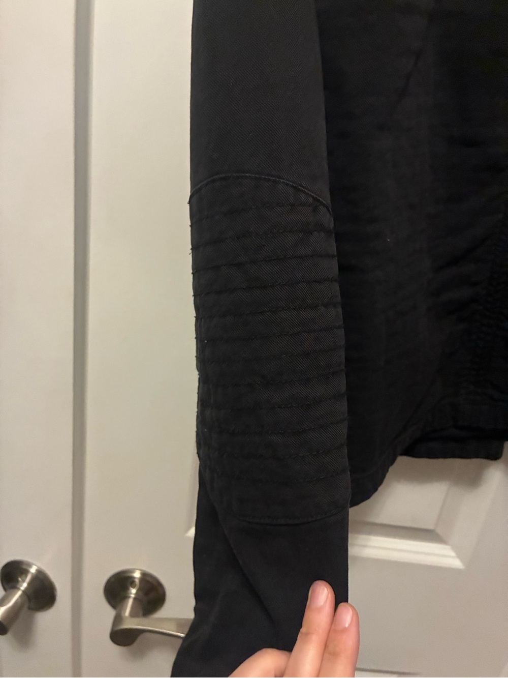 Michael Stars Black Quilted Detail Asymmetrical Zip Jacket - Picture 4 of 5